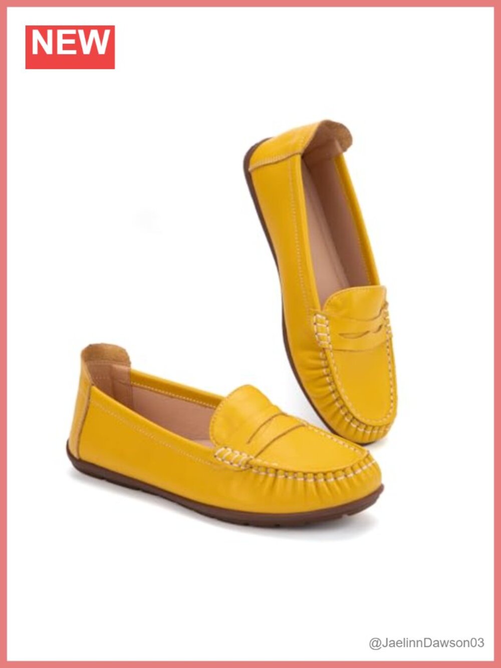 Genuine Leather Slip-On Loafers Women Cushioned Arch Support Flats